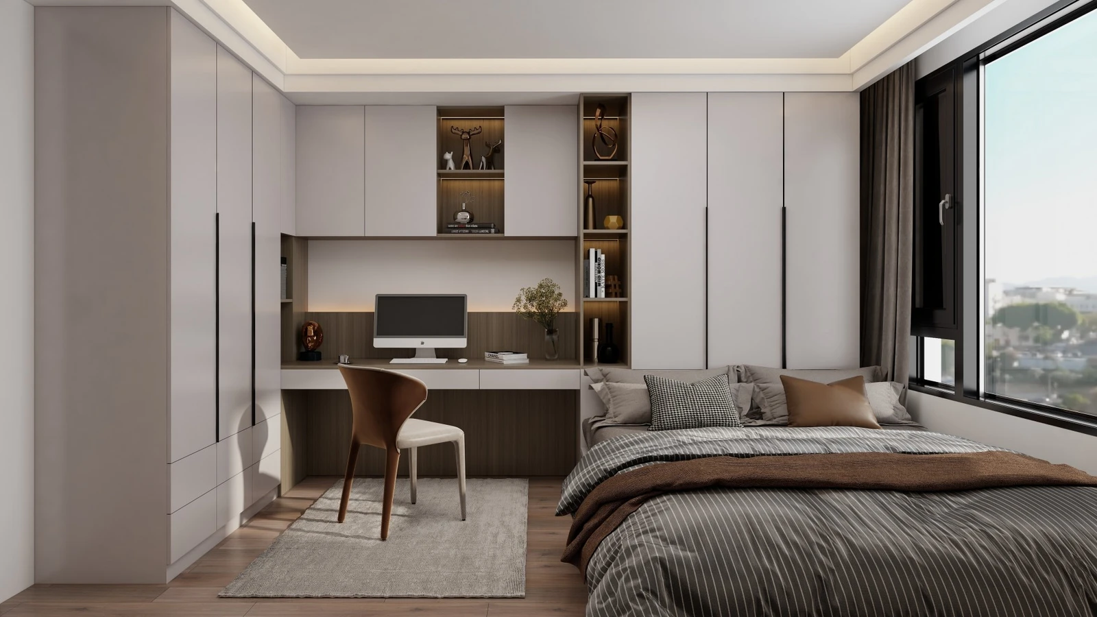 comparison-bedroom cinematic 4K