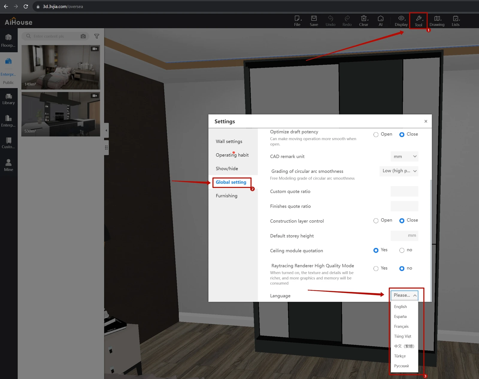 Переключение языка обратно на русский